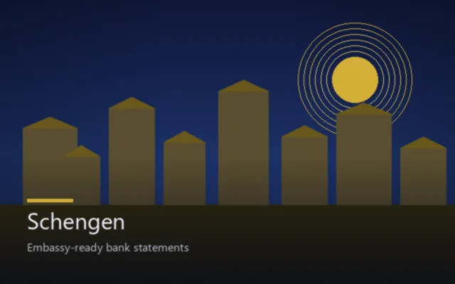 European skyline at dusk representing Schengen visa destinations